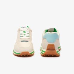 Sneakers | LACOSTE Sneakers L-Spin Femme En Cuir Et Textile