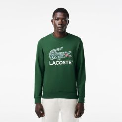 Sweatshirts | LACOSTE Sweatshirt Classic Fit En Molleton De Coton