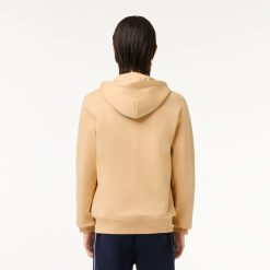 Sweatshirts | LACOSTE Sweatshirt Jogger Zippe Homme En Molleton Lacoste Avec Poche Kangourou