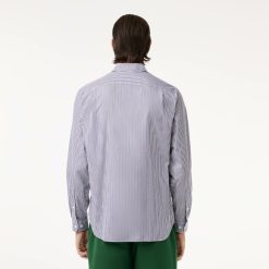 Chemises | LACOSTE Chemise Regular Fit En Coton A Rayures