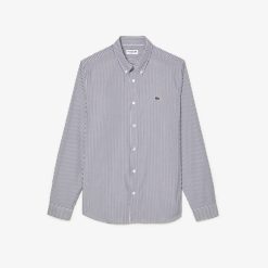 Chemises | LACOSTE Chemise Regular Fit En Coton A Rayures