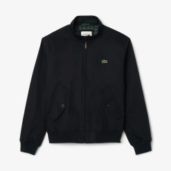 Manteaux & Vestes | LACOSTE Blouson Harrington En Twill De Coton Deperlant