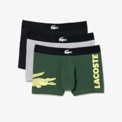 Sous-Vetements & Vetements D'Interieur | LACOSTE Lot De 3 Boxers Courts Depareilles