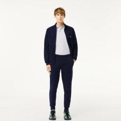 Pantalons & Shorts | LACOSTE Pantalon De Survetement Jogger Slim Fit Homme En Molleton De Coton Biologique