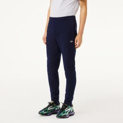 Pantalons & Shorts | LACOSTE Pantalon De Survetement Jogger Slim Fit Homme En Molleton De Coton Biologique