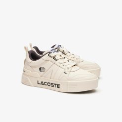 Sneakers | LACOSTE Sneakers L002 Femme En Cuir Avec Marquage