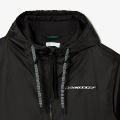 Manteaux & Vestes | LACOSTE Veste Courte Rembourree A Capuche Homme Lacoste