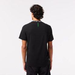 T-Shirts | LACOSTE T-Shirt Homme Regular Fit Marquage Sur Le Col Lacoste