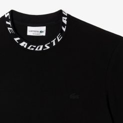 T-Shirts | LACOSTE T-Shirt Homme Regular Fit Marquage Sur Le Col Lacoste