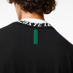 T-Shirts | LACOSTE T-Shirt Homme Regular Fit Marquage Sur Le Col Lacoste