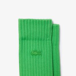 Chaussettes | LACOSTE Lot De 3 Paires De Chaussettes Unies Lacoste En Coton Biologique