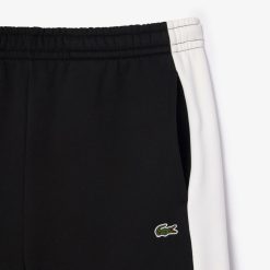 Pantalons & Shorts | LACOSTE Short Jogger Regular Fit Color-Block En Molleton Gratte