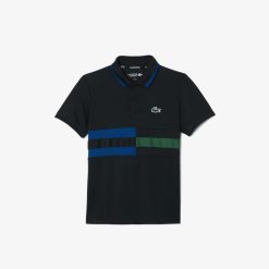 Vetements Garcon | LACOSTE Polo Tennis Raye En Pique Ultra-Dry