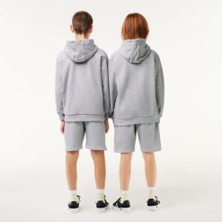 Vetements Fille | LACOSTE Sweatshirt A Capuche Enfant En Molleton De Coton Biologique