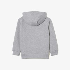 Vetements Fille | LACOSTE Sweatshirt A Capuche Enfant En Molleton De Coton Biologique