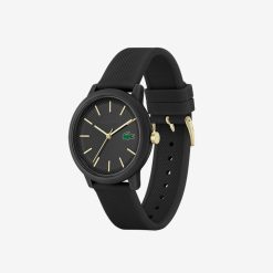 Montres | LACOSTE Montre Homme Lacoste.12.12 3 Aiguilles En Silicone Noir