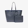 Sacs A Main & Cabas | LACOSTE Grand Sac Cabas Zely Monogramme En Toile Enduite