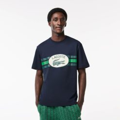 T-Shirts | LACOSTE T-Shirt Imprime Monogramme Regular Fit En Coton