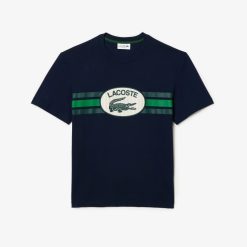 T-Shirts | LACOSTE T-Shirt Imprime Monogramme Regular Fit En Coton