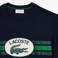 T-Shirts | LACOSTE T-Shirt Imprime Monogramme Regular Fit En Coton